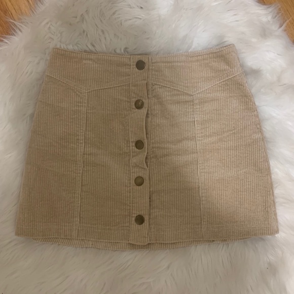 Cordoroy beige/tan skirt - Picture 5 of 5